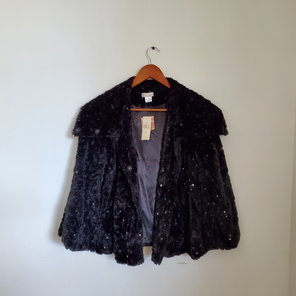 Collection Eighteen | Faux Fur Coat with Sequins